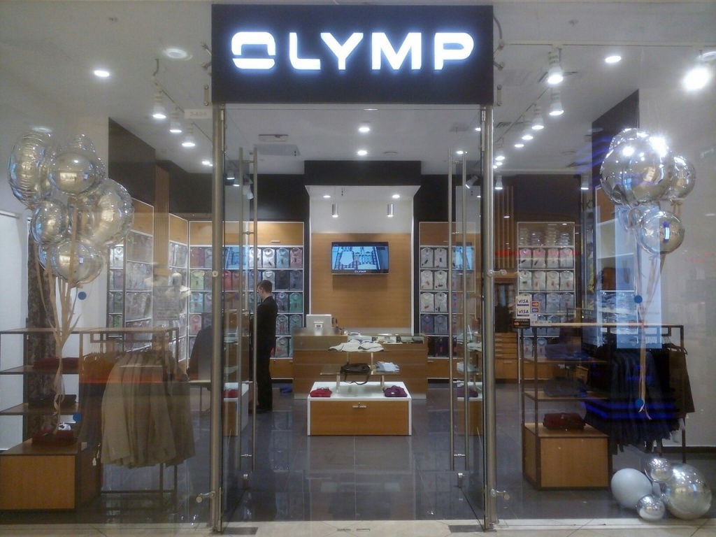 освещение в магазине OLYMP Европейский